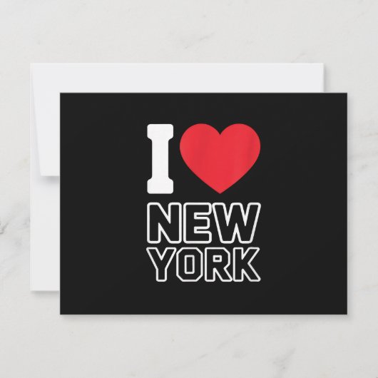 I Liebe New York - New York City Nyc RSVP Karte (Vorderseite)