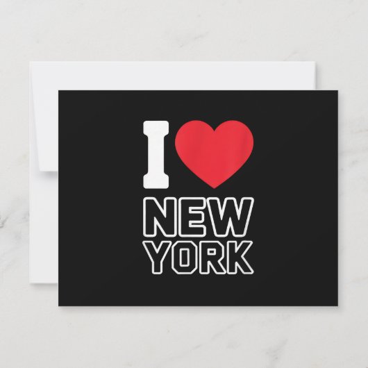 I Liebe New York - New York City Nyc RSVP Karte (Rückseite)