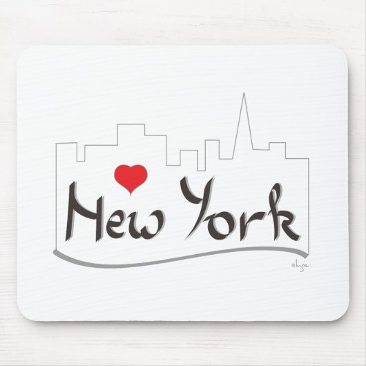 I Liebe New York, New York Mousepad (Vorne)