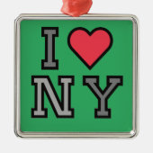 I Liebe New York - Ornament Green Red & Grey (Vorne)