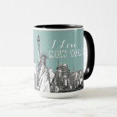 I Liebe New York Personalisiert Tasse (VorderseiteRechts)