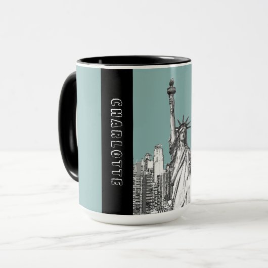 I Liebe New York Personalisiert Tasse (Vorderseite Links)