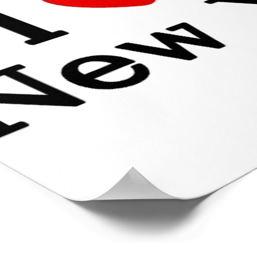 I LIEBE NEW YORK POSTER (Ecke)