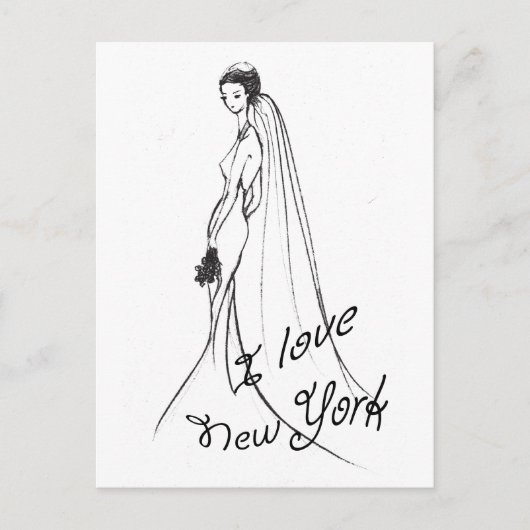 I Liebe New York Postkarte (Vorderseite)
