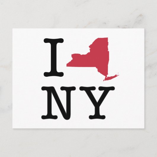 I Liebe New York Postkarte (Vorderseite)
