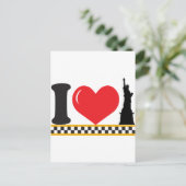 I Liebe New York Postkarte (Stehend Vorderseite)