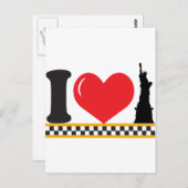 I Liebe New York Postkarte (Vorne/Hinten)