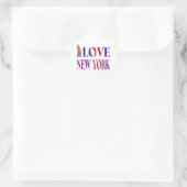 I LIEBE NEW YORK RUNDER AUFKLEBER (Tasche)