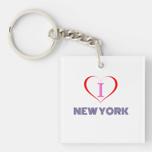 I Liebe New York Schlüsselanhänger (Vorderseite)