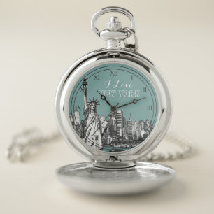 I Liebe New York Taschenuhr