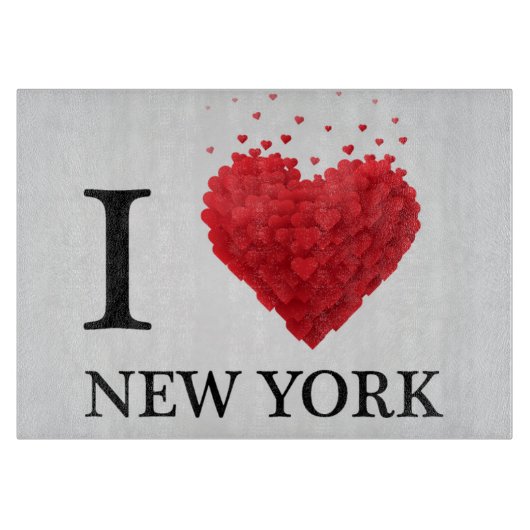 I Liebe-New- Yorkherzen Schneidebrett (Vorderseite)