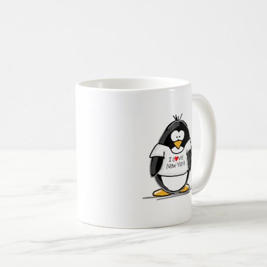 I Liebe-New YorkPenguin Kaffeetasse (VorderseiteRechts)