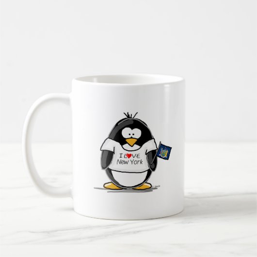 I Liebe-New YorkPenguin Kaffeetasse (Links)