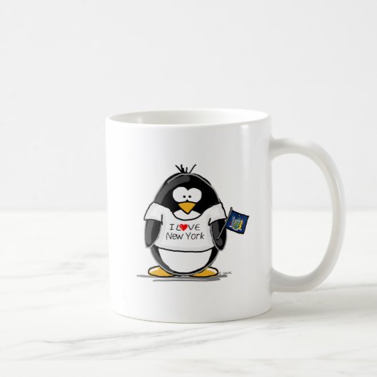 I Liebe-New YorkPenguin Kaffeetasse (Rechts)