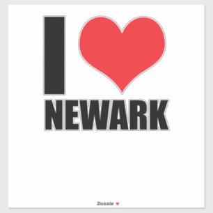 I Liebe Newark Aufkleber