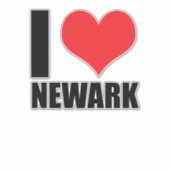 I Liebe Newark Aufkleber (Vorderseite)