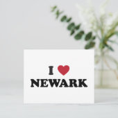 I Liebe Newark New Jersey Postkarte (Stehend Vorderseite)