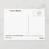 I Liebe Newcard Postkarte (Rückseite)