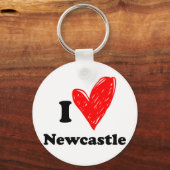 I Liebe Newcastle Schlüsselanhänger (Vorderseite)