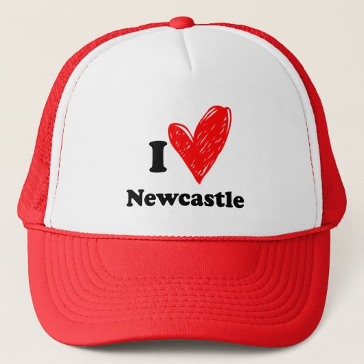 I Liebe Newcastle Truckerkappe (Vorderseite)