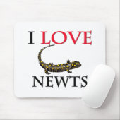 I Liebe Newts Mousepad (Mit Mouse)