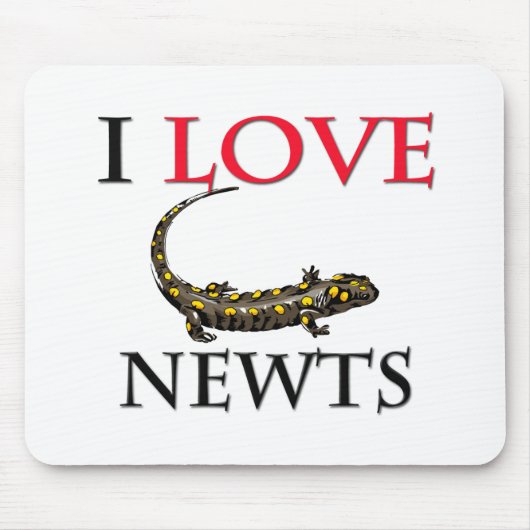 I Liebe Newts Mousepad (Vorne)