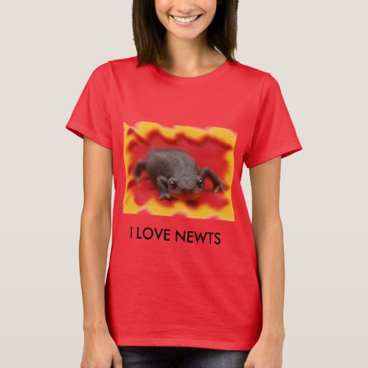 I Liebe Newts T-Shirt (Vorderseite)