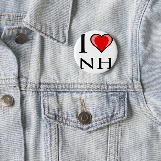 I Liebe NH - New Hampshire Button (Beispiel)