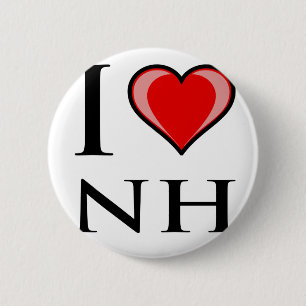 I Liebe NH - New Hampshire Button