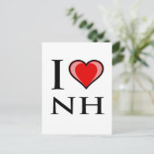 I Liebe NH - New Hampshire Postkarte (Stehend Vorderseite)