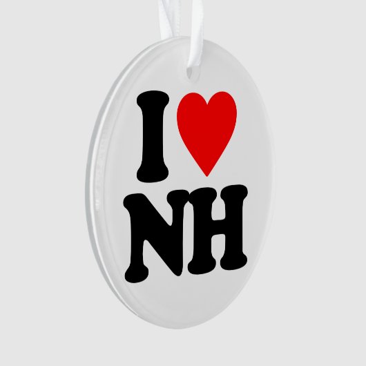 I LIEBE NH ORNAMENT (Vorderseite)
