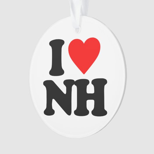 I LIEBE NH ORNAMENT (Vorderseite)