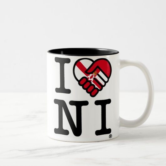 I Liebe NI Zweifarbige Tasse (Rechts)