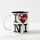 I Liebe NI Zweifarbige Tasse (Links)