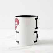 I Liebe NI Zweifarbige Tasse (Mittel)