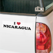 I Liebe Nicaragua Autoaufkleber (Auf Lkw)