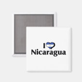 I Liebe Nicaragua Flag Magnet (Vorderseite/Rückseite)