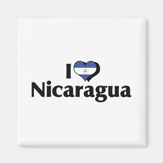 I Liebe Nicaragua Flag Magnet (Vorne)