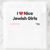 I Liebe Nice Juden Sticker Sheet (Tasche)