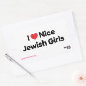 I Liebe Nice Juden Sticker Sheet (Umschlag)