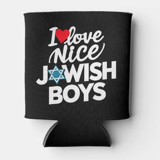 I Liebe Nice Judenjuden Juden Juden Hebrews Hanukk Dosenkühler (Vorderseite)