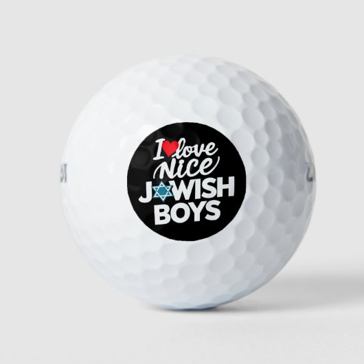 I Liebe Nice Judenjuden Juden Juden Hebrews Hanukk Golfball (Vorderseite)
