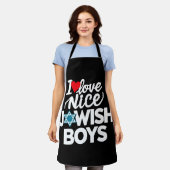 I Liebe Nice Judenjuden Juden Juden Hebrews Hanukk Schürze (Getragen)