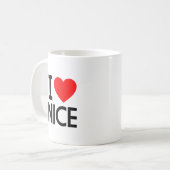 I Liebe Nice Kaffeetasse (Vorderseite Links)