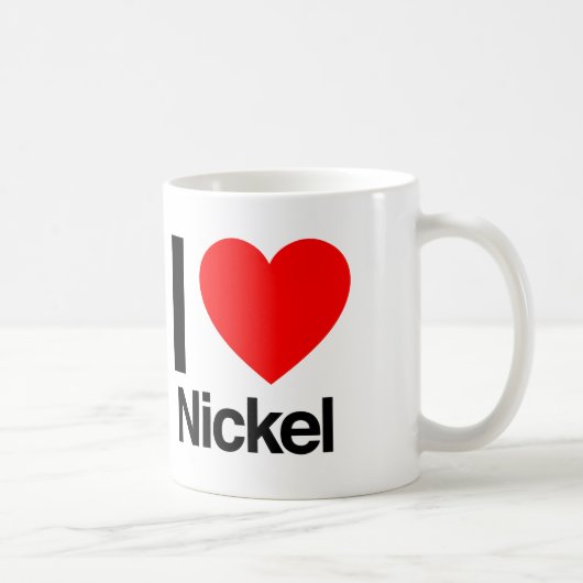 i Liebe Nickel Kaffeetasse (Rechts)