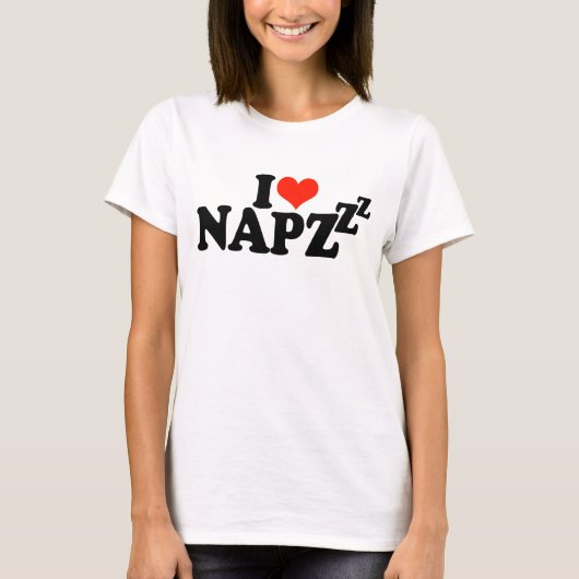 I Liebe Nickerchen - Funny Sprichwort T-Shirt (Vorderseite)