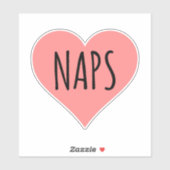 I Liebe Nickerchen - Nickerchen Herz Aufkleber (Blatt)