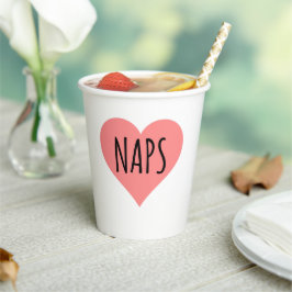 I Liebe Nickerchen - Nickerchen Herz Pappbecher