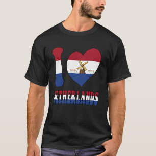 I Liebe Niederlande stolz darauf, die Coole Flagge T-Shirt