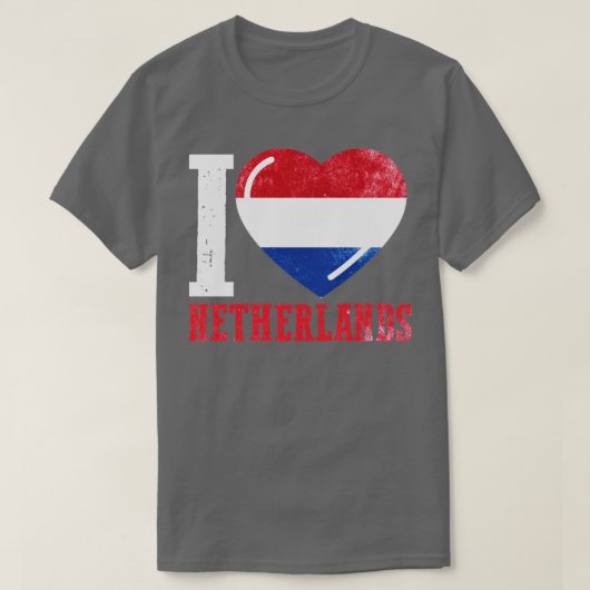 I Liebe Niederlande T-Shirt (Design vorne)